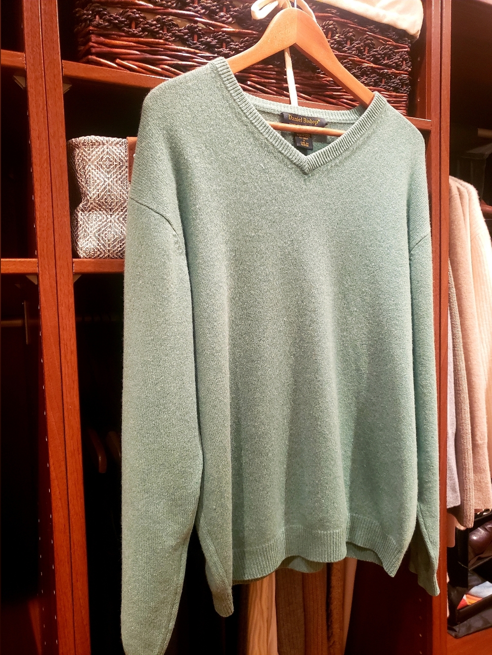 Men's Cashmere Sweater V Neck